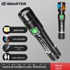 Transfronteiriço novo LED luz forte lanterna de longo alcance telescópica zoom caneta titular USB recarregável lanterna de iluminação ao ar livre