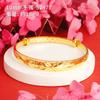 Pulsera de Oro Aluvial, Gypsophila, Joyería de Alta Gama para Mujer, Pulsera de Oro de Imitación, Pulsera de Cobre de Larga Duración, Accesorios de Simulación