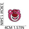 Personaje de Dibujos Animados Bordado Calcomanías de Tela Lindo Parche de Oso Rosa Calcomanías Decoración de Ropa Bolso Etiquetas de Bordado a Computadora Planchado