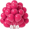 Balões de Aniversário Amazon 10 polegadas Conjunto de Balões de Cor Sólida Balões para Decoração de Feriado Balões Metálicos Foscos Maca