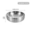 Acero Inoxidable 304 Tazón para Fideos Fríos Estilo Coreano Tazón Ondulado de Doble Capa Tazón Doméstico Anti-quemaduras para Sopa Tazón Dorado Luosifen Tazón para Ramen