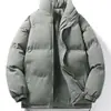 5 CoresJaqueta de Algodão de Boa Qualidade Jaqueta de Algodão Masculina Gola Alta Jaqueta de Algodão Masculina Cor Sólida Roupa de Outono e Inverno Masculina Estilo Casal Casual