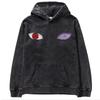 Sudadera con capucha holgada de gran tamaño con estampado de batik lavado de Naruto de animación clásica japonesa de otoño e invierno