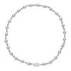 Collar de Perlas Simple Versátil Color Verano Productos Genuinos de Alta Calidad Perla Gris de Alto Grado Más Hebilla de Cerdo con Forma de 8 Cadena Collar