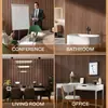 Painéis à prova de som com grade côncava-convexa transfronteiriços para paredes de fundo, salas de conferência, salas de piano, painéis de parede decorativos, adesivos de parede autoadesivos, painéis absorventes de som