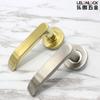 Manija de puerta de madera de acero inoxidable 304, accesorios para manijas, cerradura dividida para dormitorio doméstico, manija de puerta de seguridad, accesorios para puertas interiores