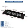 Fabricante Original Rejilla de Escape Agujero de Ventilación para Armario de Ropa y Zapatos Cubierta Decorativa Rectangular de Aleación de Aluminio para Armario Malla Transpirable