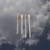 Pajita recta de una pieza, ranura en forma de U, tubo recto para beber grueso, longitud cortable, boca ancha, boca ancha, boca de agua, pico de pato, cuatro felices, mismo estilo