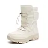 Botas de neve masculinas de inverno, forradas de lã, grossas, quentes e resistentes ao frio, para casais, nordeste, à prova d'água, antiderrapantes, para áreas externas, botas de algodão