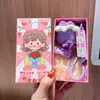 Pingente Chaveiro Buquê de Pelúcia Acabado, Buquê de Rosas de Crochê com Fio, Presente de Dia dos Namorados, Pequeno Presente de Aniversário