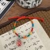 2026 Festival do Barco-Dragão Pulseira de Corda Colorida Bênção Feita à Mão para Adultos, Crianças e Bebês, Pulseira de Sachê de Zongzi, Corda Vermelha, Novo