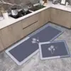 Tapete para Piso de Cozinha Resistente à Sujeira Tapete Antiderrapante Tapete de Lama de Diatomáceas Absorvente de Água Tapete para Porta de Entrada Resistente à Sujeira Pavimentação Atacado Transfronteiriço