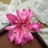 Cabeças de Flores de Lírio Artificiais Impressas em 3D para Acessórios de Cabelo DIY, Decorações de Sapatos, Paredes de Flores para Salões de Casamento e Arte Floral