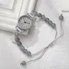 Pulseira de Miçangas Borboleta Relógio Feminino, Relógio de Quartzo Simples Fresco Estilo Mori Estudante, Design de Alta Qualidade Tendência