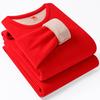 [Veludo de camelo grosso] traje de roupa íntima térmica para o inverno de homens e mulheres, ano de nascimento, roupa grossa forrada de fleece para o outono, calças compridas