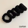 Prendedor de cabelo preto para rabo de cavalo alto para mulheres, altamente elástico e durável, não puxa nem deixa marcas no cabelo, faixa de cabelo, acessório de cabelo elástico