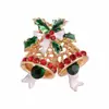 Nuevos Broches de Serie Navideña: Campanitas de Muñeco de Nieve Lindas, Decoraciones de Ropa de Moda, Broches para Fiesta de Navidad
