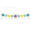 Guirlanda de Margaridas Coloridas Banner de Flor de Cinco Pétalas Crisântemo Bandeirola Puxa Bandeira Decoração de Festa de Aniversário Suprimentos para Arranjo de Festival Infantil