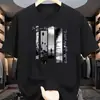 Camiseta de Algodón para Hombre, Ropa Básica Informal Versátil, Cómoda