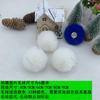 En Stock Al Por Mayor 4-9cm Pompones para Coser Broches de Pompones DIY Decoraciones de Cola de Conejo Blanca para Ropa, Zapatos, Bolsas y Accesorios