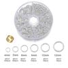 Venta directa transfronteriza 1040 piezas anillo abierto de un solo aro anillo de salto anillo de hierro en caja accesorios de joyería hechos a mano diy anillo cerrado
