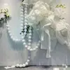 Adereços de Casamento Decoração de Tecido Colorida Cordão de Bolas Parede de Fundo de Janela Área de Assinaturas Decoração de Vitrine Decoração de Bolas Penduradas