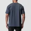 Camiseta Masculina de Malha de Verão com Secagem Rápida de Manga Curta, Fitness Solta, Esportes ao Ar Livre, Fitness, Top para Corrida Aliexpress