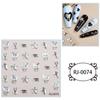 Zhengxiang transfronterizo 2023 pegatinas para uñas relieve 5D Halloween Navidad niños europeos y americanos pegatinas para uñas personalizadas venta al por mayor