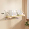 Estante de almacenamiento de pared para dormitorio, habitación de estudiante, litera, cesta colgante de pared sin perforación para aperitivos y artículos varios