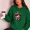 Sudadera con Capucha de Comercio Exterior Transfronterizo con Lindo Diseño de Vaca Pequeña Adecuada para Temuwish Amazon