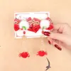 Novo Grampo de Cabelo Hanfu Estilo Chinês Fada para Meninas, Grampo Vermelho Estilo Antigo para Crianças com Laço, Acessório de Cabelo Festivo de Ano Novo