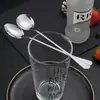 Cuchara Larga para Mezclar de Acero Inoxidable, Cucharita para Sopa Pequeña, Cucharita para Condimentos, Cucharita para Café, Cucharita para Hielo, Cucharita para Postres de Tienda de Té con Leche, Vajilla