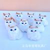 Cesta de encaje para gatos de simulación para niñas y niños, cesta colgante, adornos de muñeca Xiao Mao, manualidades directas de fábrica