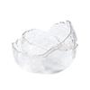 Vajilla Transparente con Borde Dorado, Bol de Cristal, Plato para Frutas, Bol Popular para Ensalada, Bol para Fideos Instantáneos, Bol de Cristal Estilo Japonés al por Mayor