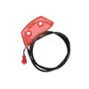 Adequado para Scooter Elétrica Kukirin G2 Max Kit de Lanterna Traseira Plástica com Fio de 80cm Terminal Vermelho