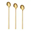 Cuchara Mezcladora Elegante de Lujo Ligero de Acero Inoxidable 304 Vajilla Occidental para el Hogar Restaurante Cuchara para Comer Postre
