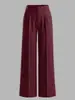 Comercio Exterior Transfronterizo Amazon Pantalones de Traje de Pierna Ancha con Rayas Verticales de Cintura Alta para Mujer Estilo Verano 2026 Moda Versátil Elegante para Viajar