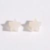 Tapón de Silicona para Oreja con Pentagrama en Forma de Corazón Accesorios para Pendientes DIY Tapón de Pendiente Transparente Rojo Antideslizante Anticaída Ecológico