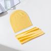 Conjunto de Gorro y Bufanda de Punto de Color Sólido Transfronterizo Otoño/Invierno 2026 para Hombres y Mujeres, Hecho de Lana Merino y Lana Australiana, Tejido Fino, Conjunto de Dos Piezas para Ciclismo