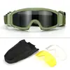 Gafas de moto todoterreno, gafas a prueba de viento, gafas deportivas para ciclismo, máscara de ventilador militar CS, gafas tácticas a prueba de balas y viento, antivaho