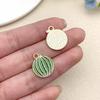 Colgante de Fruta Estéreo Artificial de Resina DIY Fresa Pequeña Naranja Manzana Llavero Pulsera Accesorios de Joyería