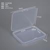 Caja Plana Rectangular de Plástico PP Transparente 10.0 Caja de Almacenamiento para Tarjetas de Presentación de Negocios Caja de Empaque para Tarjetas de Presentación de Negocios Caja de Empaque para Joyería, Cuentas, Cuerdas, Uñas Portátiles