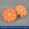 Flor simulada laranja jardinagem arranjo de flores parede de fundo decorativa modelagem de janela exibição flor cachoeira pulseira anel de cabeça faça você mesmo