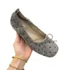 2026 Zapatos Planos Versátiles para el Trayecto Lunares Boca Baja Planos Retro Aumento de Altura Interior Nuevo Lazo 3cm Francés
