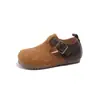 Zapatos Birkenstock para Niños 2026 Nueva Colección Primavera y Otoño Zapatos de Piel para Niñas Mocasines Versátiles Zapatos de Suela Suave para Niñas Zapatos Planos de Primavera
