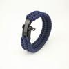 Pulsera Ajustable de Acero con Hebilla de Paracord para Exteriores, Pulsera Tejida en Forma de U de Aleación de Zinc, Al por Mayor en Stock para Usar Apilada