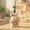 Pingente de Coelho Fofo Novo Original Brinquedo de Pelúcia Boneca Decoração de Bolsa Chaveiro Boneca Atacado