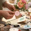 500 Pegatinas/Rollo Pegatinas de Agradecimiento con Lámina Dorada de 1 pulgada Pegatinas Selladoras de Agradecimiento de Cinco Colores para Cumpleaños, Bodas, Regalos y Recuerdos