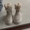 Botas quentes de tornozelo com fivela, sola grossa e felpuda, simples e estilosas, botas de neve curtas 2026 para mulheres, novo estilo com forro de fleece de inverno