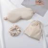 Máscara de olho de seda de imitação Conjunto de três peças Faixa de cabelo Faixa de cabelo Bolso Casamento Presente de acompanhamento Ao ar livre Armazenamento portátil Sombreamento Sono